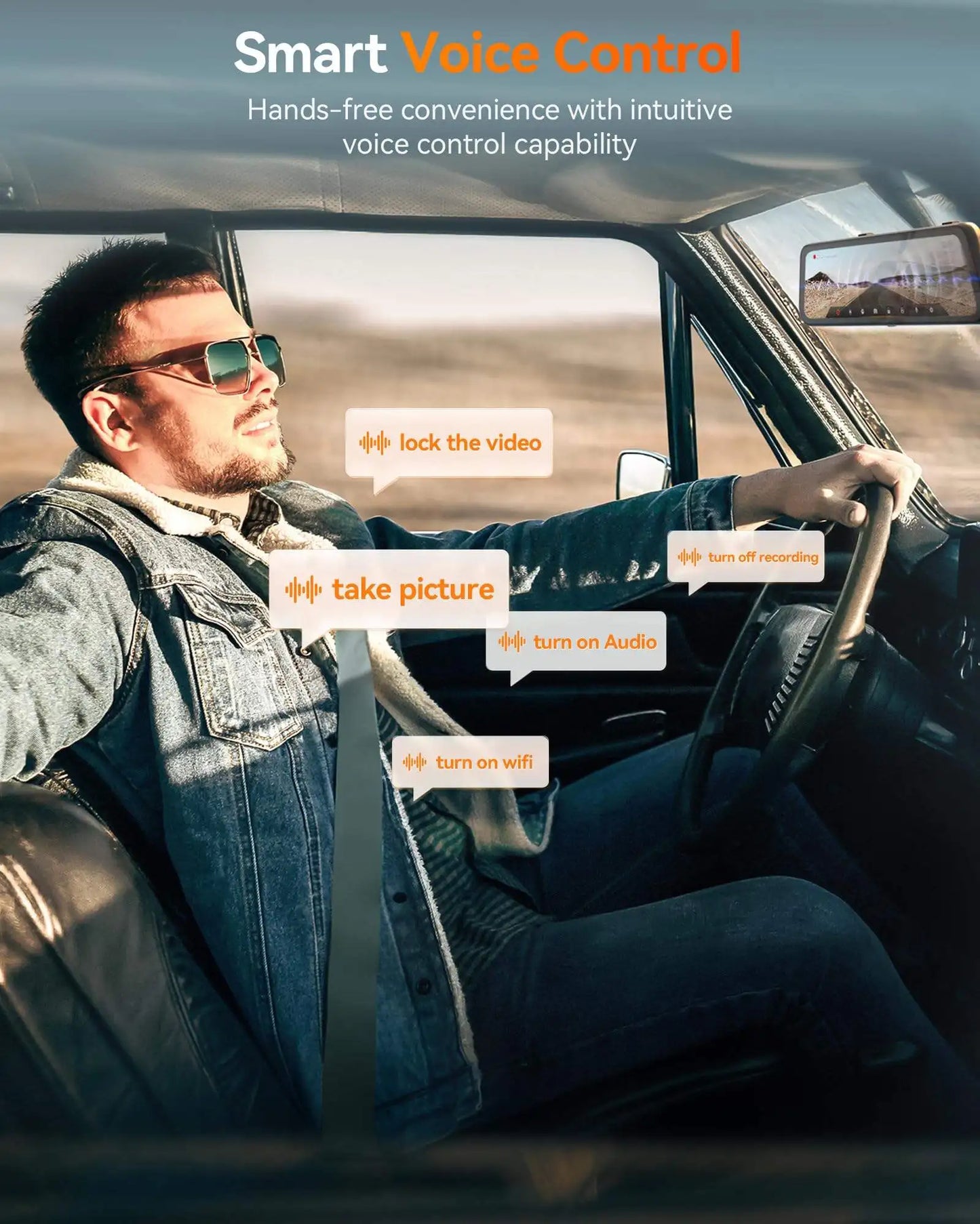 WOLFBOX G900 Tripro Bumper Version 3 Channel 4K Mirror Dash Cam