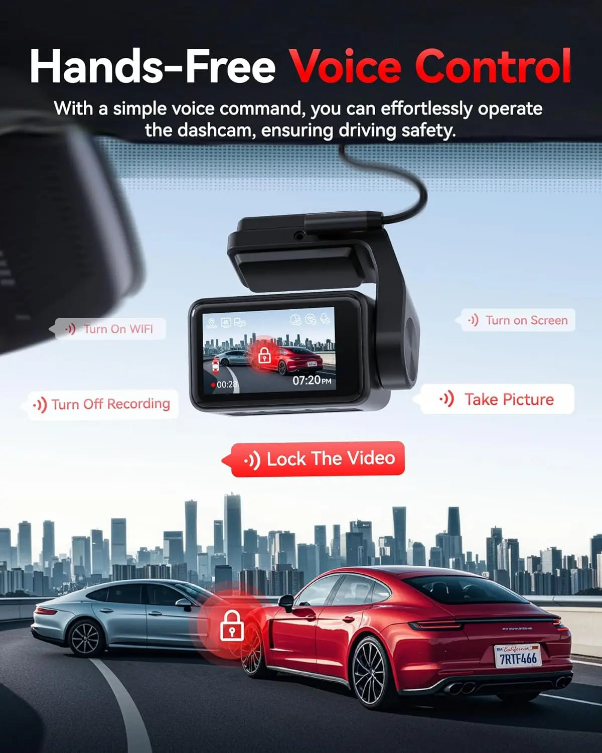 REDTIGER F4 Pro 4K Front Rear Dash Cam STARVIS 2 Sensor