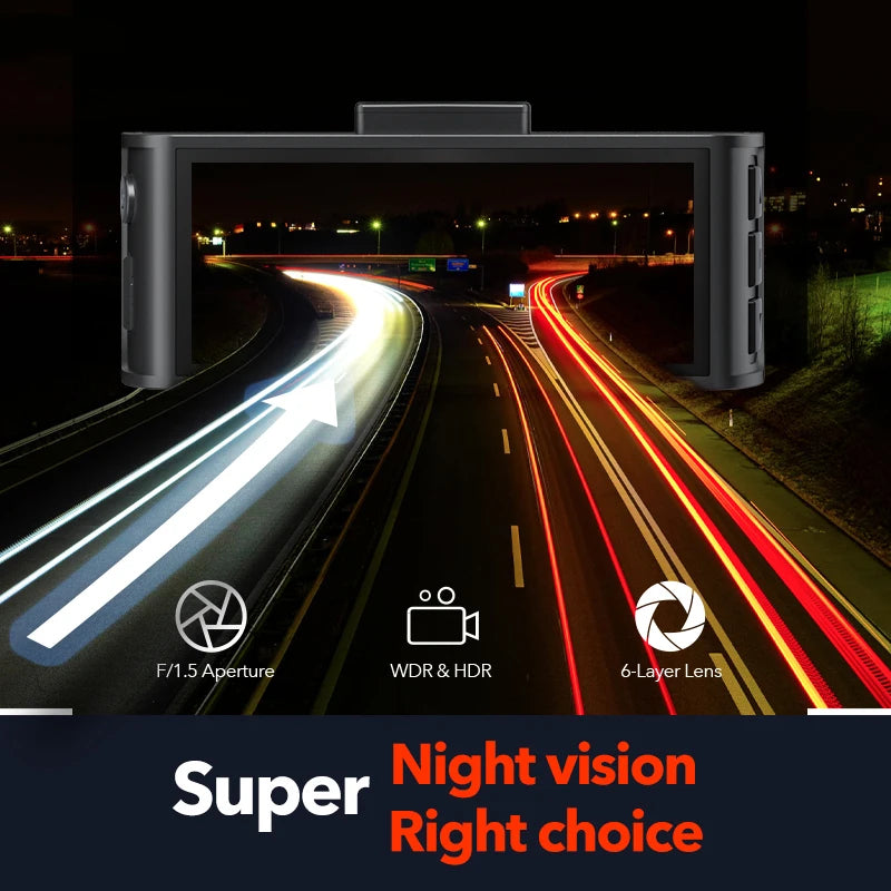 Redtiger F7NT Touch Screen 4K Dual Dash Cam