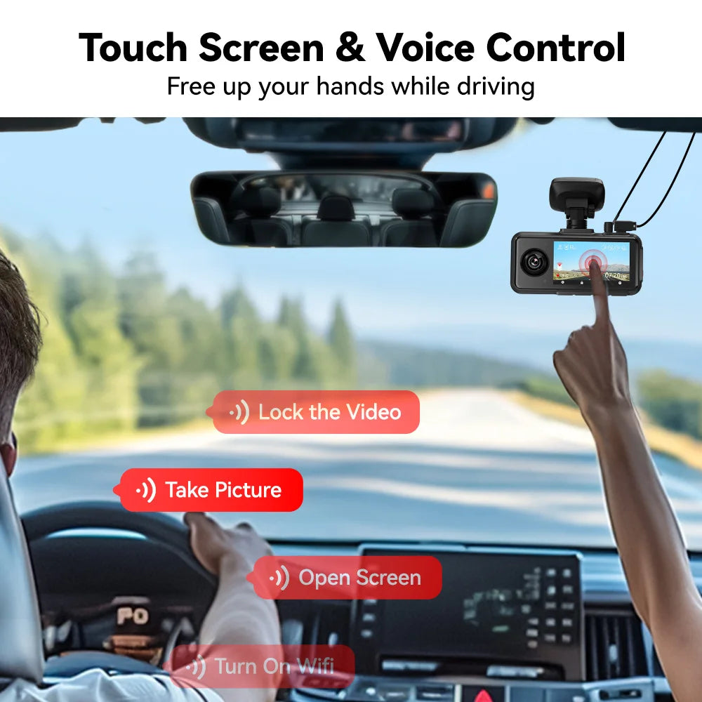 Redtiger A6 2.5k+1080P+1080P 3-Channel 5.8GHz Wifi