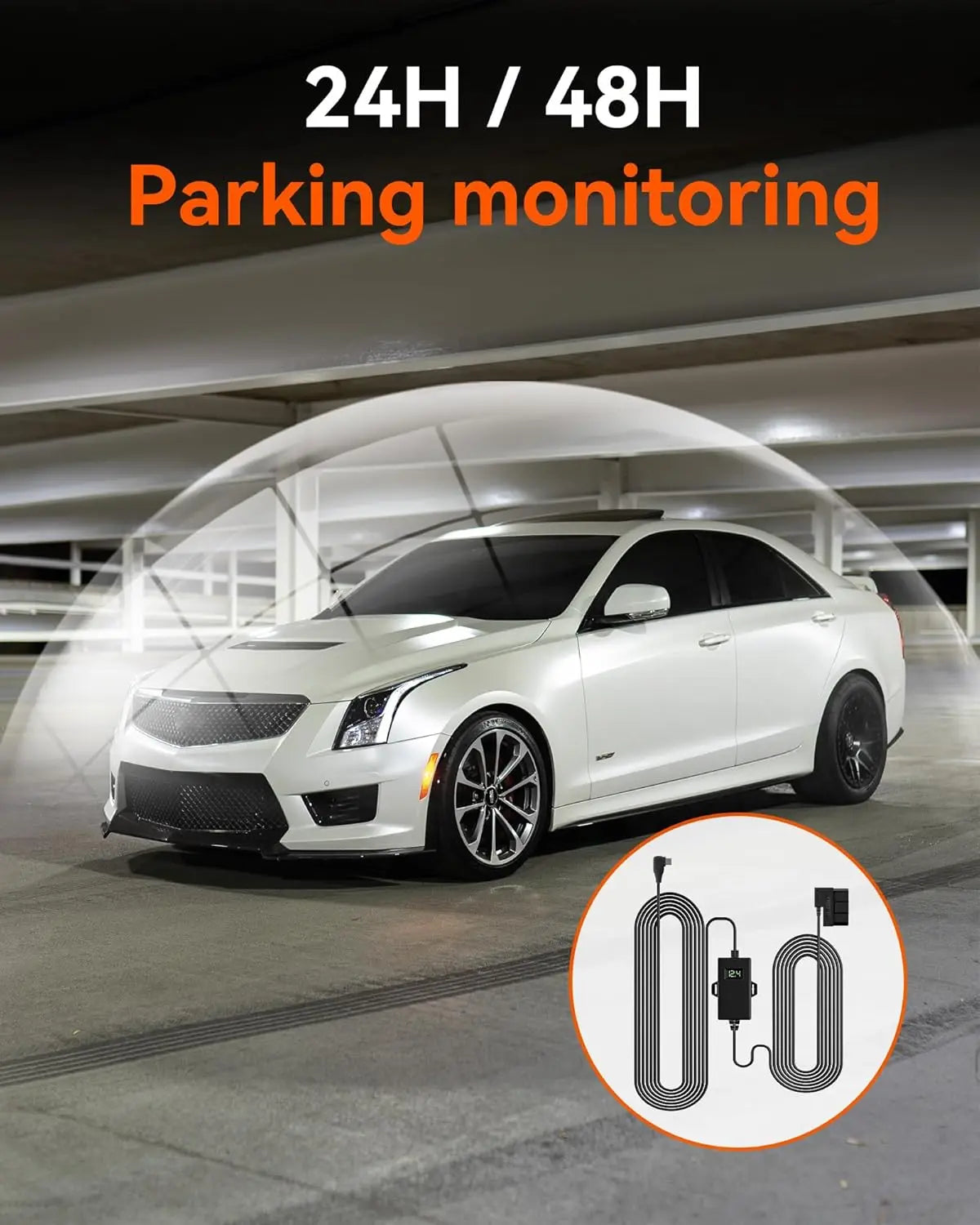 REDTIGER Dash Cam OBD Hardwire Kit Power Cable Type USB C Port