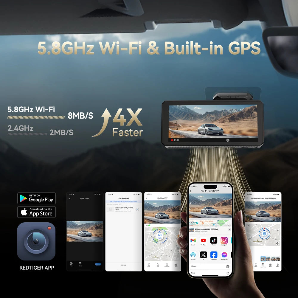 Redtiger F77 STARVIS 2 4K+4K Dual IMX678