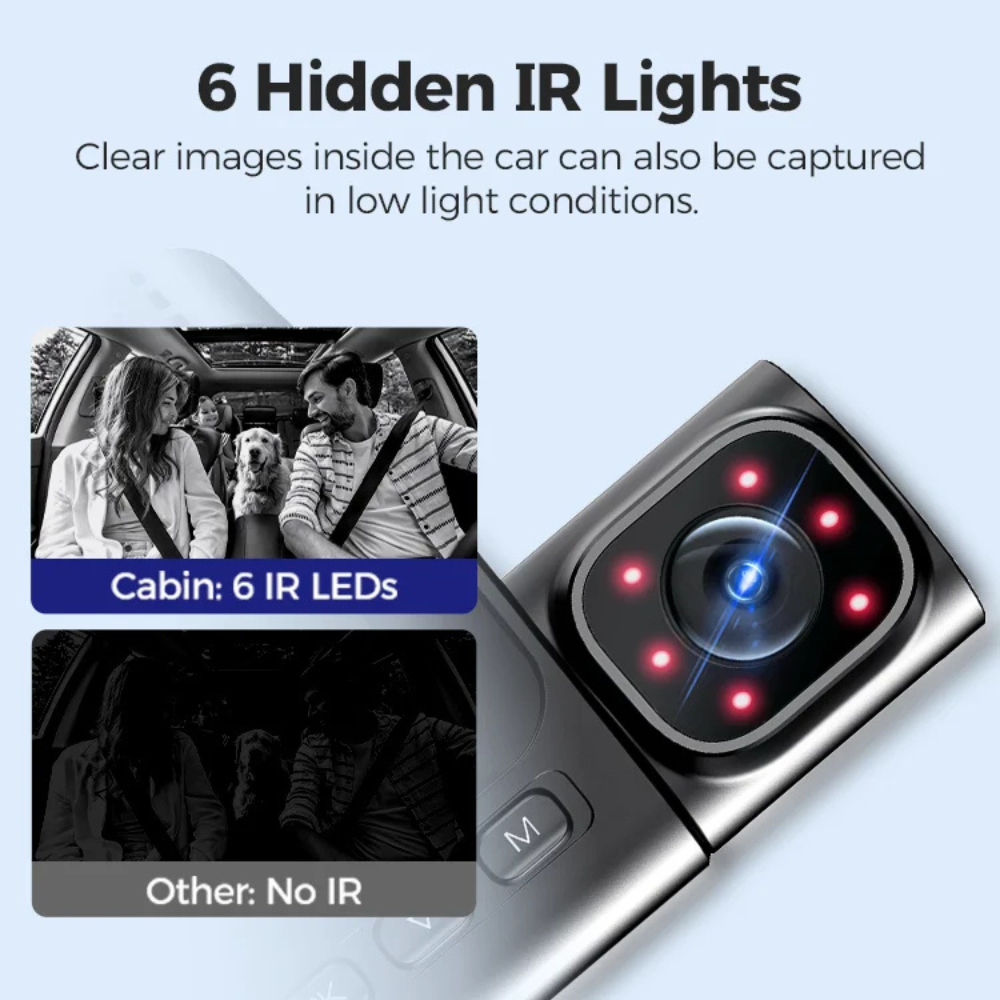 AZDOME S58 4G 3CH - Remote Live View & GPS Tracking.